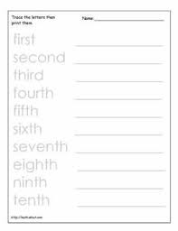 These Worksheets Will Help Your Kids Learn Ordinal Numbers Ordinal Numbers Kindergarten Worksheets Learning Worksheets