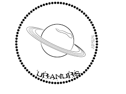 Gunes Sistemi Uranurs Gezegenler Uzayda Yolculuk Boyama Sayfalari