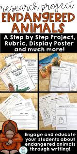 Endangered Animals Research Project Paper And Digital Versions Endangered Species Project Endangered Animals Project Endangered Animals Lessons
