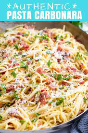 Authentic Pasta Carbonara Recipe Italian Pasta Recipes Recipes Pasta Recipes