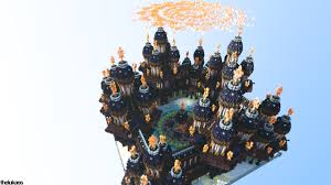 The spawn schematic has been placed in a random seed with good . Minecraft Sagewick Fantasy Hub Faction Spawn Minecraft Schematic Store Www Schematicstore Com