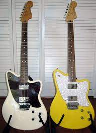 white and yellow toronado ギター