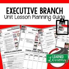 Executive Branch Lesson Plan Guide Civics Government Back To School Ngss Science Science Lesson Plans Life Science