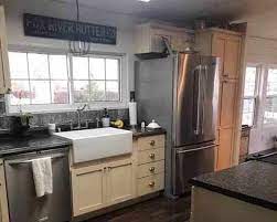 You are viewing image #1 of 19, you can see the complete gallery at the bottom below. 1984 Double Wide Manufactured Home Remodel Is Farmhouse Fabulous