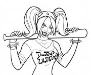 Harley quinn coloring pages birds of prey. Harley Quinn Coloring Pages To Print Harley Quinn Printable