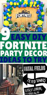 Shop for party decorations, party favors, party tableware and party supplies. Fortnite Party Supplies And Decoration Ideas Cheap Birthday Party Boys Birthday Party Decorations Fortnite Party