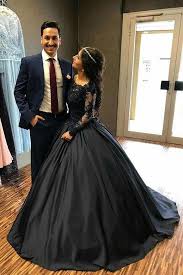 Ball Gown Long Sleeves Navy Blue With Lace Prom Dress Quinceanera Dresses Uk Pw450 Long Sleeve Ball Gowns Ball Gowns Black Ball Gown