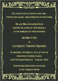 Golden Web Halloween Wedding Invitations Black Wedding Invitations Halloween Wedding Invitations Wedding Invitations