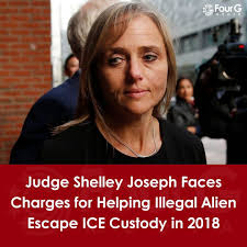 A misconduct hearing just wrapped for Judge Shelley Joseph — accused of  helping an illegal immigrant slip out the back door of her courtroom to  avoid ICE. She still makes $207K