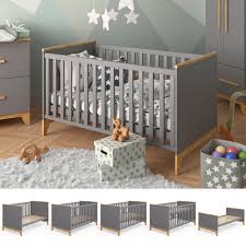 Bettwäsche von anna und elsa. Vitalispa Malia Babybett Grau 70x140 Cm Herausnehmbare Schlupfsprossen Hohenverstellbares Lattenrost Ab 209 90 Check24