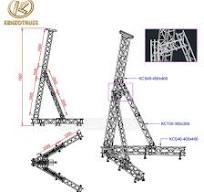 Heavy Duty Line Array Speaker Truss Stand Tower - Truss ...