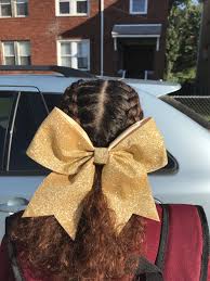 Medium hair is quite versatile since there are a lot of medium hairstyles that you may style with it. Cheer Hairstyle Cheer Hair Cheerleading Hairstyles Cheer Hair Bows