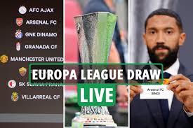 Draw for the third qualifying round of the 2017/18 uefa europa league, made in nyon, switzerland, on friday: Europa League Quarter Final Draw Live Man Utd Draw Granada As Arsenal Face Slavia Prague Uk News Agency