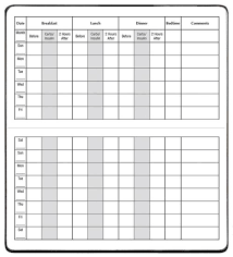 printable blood glucose and insulin log dlb 11 skivertex