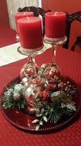 Wine Glass Diy Christmas Centerpiece Christmas Candle Centerpiece Christmas Centerpieces Diy Christmas Table Decorations