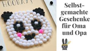 Selbstgemachte Geschenke Fur Oma Und Opa Basteln Mit Kleber Youtube
