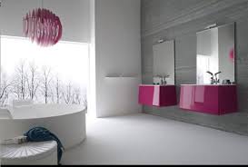 pembe lavabo modeli modern banyo tasarimi banyo dekorasyonu banyo ic dekorasyonu