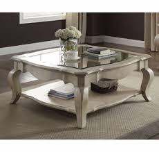 The glass top on the leisuremod imperial triangle coffee table will inject structural appeal into your space with its modern look. Chelmsford Antique Taupe Wood Coffee Table W Square Glass Top By Acme