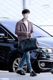 160929 Exo Suho Incheon Airport To Hangzhou Exo Airport Fashion Korea Street Style Airport Style