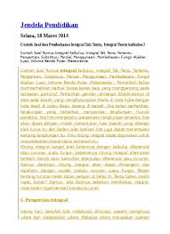Apr 05, 2020 · integral substitusi adalah metode penyelesaian masalah melalui integral dengan cara substitusi kepada bentuk yang lebih sederhana, bentuk sederhana yang dimaksud adalah berkaitan dengan turunan suatu variabel. Contoh Soal Dan Pembahasan Integral Tak