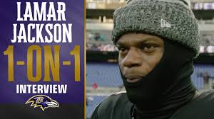 1-on-1: Lamar Jackson Reacts to Clinching No. 1 Seed, AFC North Title