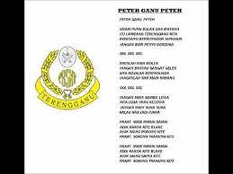 P e r l i s lagu negeri perlis 2. Terengganu Peteh Ganu Peteh Youtube