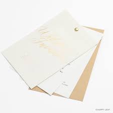 4枚のカードを割りピンで留め スライドさせて読む形式 招待状 jouer minimal 結婚式 招待状 招待状 招待カード