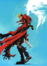 He is tall and lanky and blonde hair is usually worn short and spiky. Pin By Luis Galiano On Anime Trigun Trigun Vash Trigun Vash The Stampede