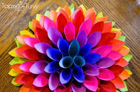 Wow 3 Neon Paper Dahlia Turquoise By Imtopsyturvy Com Via Flickr Paper Dahlia Paper Flowers Diy Scrapbook Paper