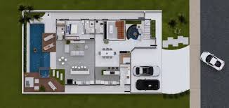 The service areas and hallways are. 4 Bedrooms Home Design 15x30m Home Ideas