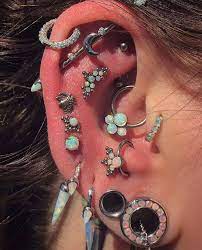 History Of Ear Piercings And The Industrial Ear Piercing Cool Ear Piercings Earings Piercings Piercing