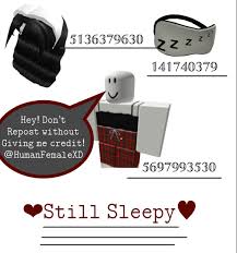 Maybe you would like to learn more about one of these? So Sleepy Bloxburg Outfit Code Coding Bloxburg Decal Codes Roblox Codes