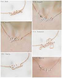 Custom Name Necklace Children Necklace Sterling Silver Necklace Baby Shower Gift Bridesmaid Gift Mom Gift Nh02f52 Name Necklace Custom Name Necklace Name Jewelry