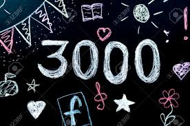 Chalk Drawn Number 3000 On The Board Stock Photo Picture And Royalty Free Image Image 92793449