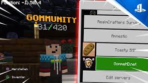 Home minecraft blogs how to create a minecraft server 1.6.4 (pc). Gommehd Net Und Co Auf Minecraft Ps4 Handy Pc Und Handy Spielen Java Server In Mcpe Mcbe Youtube