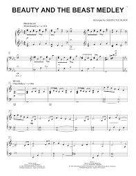 Alan Menken Howard Ashman Beauty And The Beast Medley Arr Jason Lyle Black Sheet Music Pdf Notes Chords Children Score Piano Solo Download Printable Sku 250277