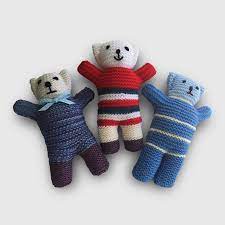 Whether tiny or big, they are certainly the most favorite softies to keep or to give away. Hand Knitted Teddy Bears Braille House