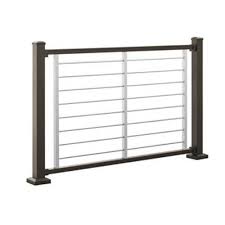 We sell a variety of handrails, footrails, closet rods, tubing, kitchen and closet hardware. Trex Signature Railing 6 X 36 Bronze Rail W Platinum Infil Stair Rod Rail Kit Poulin Lumber