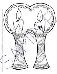 Shabbat Coloring Page For Adults Jewish Moms Crafters