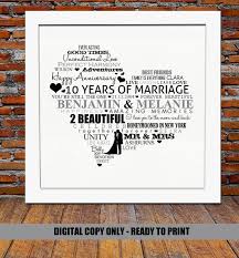 Items Similar To 10th Anniversary Gifts Personalised 10th Anniv In 2020 10th Wedding Anniversary Gift Diamond Wedding Anniversary Gifts 40th Wedding Anniversary Gifts