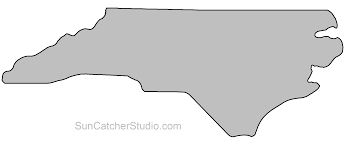 State Outlines Maps Stencils Patterns Clip Art All 50 States North Carolina Map North Carolina Outline North Carolina Stencil