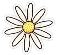 White Daisy By Mhea Cartoon Flowers Flower Clipart Purple Daisy