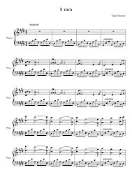 Download all sheet music of yann tiersen from beginner to expert. Yann Tiersen 8 Mm Sheet Music For Piano Solo Musescore Com