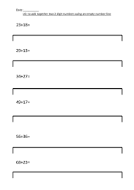 This number line includes numbers one through ten. Differentiated Blank Number Line Addition Teaching Resources