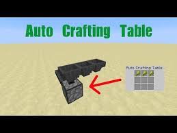 Those who work at an aut. Minecraft Auto Crafting Table In Vanilla No Mods 1 8 Craft Table Minecraft Crafts Crafts