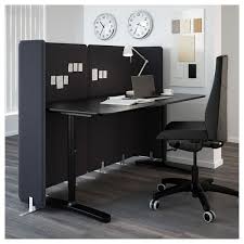 Bekant Screen For Desk Gray 471 4 120 Cm Ikea Ikea Bekant Ikea Reception Desk Home Office Furniture
