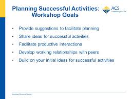 American Chemical Society Planning Successful Activities Session leaders: Lucy  Eubanks, Western Carolinas Local Section Alexa Serfis, Saint Louis Local.