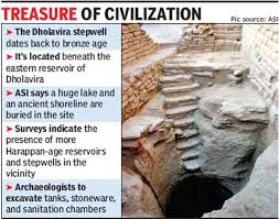 A bus leaves from bhuj at 14.00 hours and arrives at dholavira at 20.30 hours. 5 000 Year Old Harappan Stepwell Found In Kutch Bigger Than Mohenjodaro S India News Times Of India