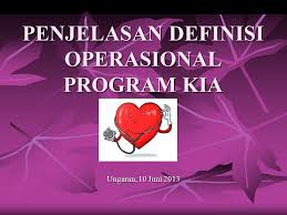Definisi operasional merupakan sebuah definisi yang memberikan penjelasan lebih rinci atau definisi yang memuat penjelasan tentang petunjuk bagaimana konsep yang telah dibuat tersebut dapat diukur. Penjelasan Definisi Operasional Program Kia Ppt Download