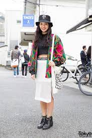 Fig Viper Crop Top Stussy Skirt Ankle Boots In Harajuku Japan Fashion Street Harajuku Fashion Street Tokyo Fashion
